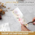 Fuyoooo 376 Pcs Pressed Flowers Bookmark Making Kit, DIY Bookmark Laminating - Image 5