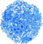 Mandala Crafts 6mm Flat Round Light Blue Sequins - Image 2