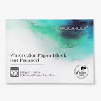 Fuumuui Watercolor Paper Block 11x15 Inch, Smooth Surface 100% Cotton by FUUMUUI