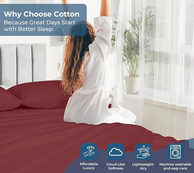 Royale Linen 100% Organic Cotton California King Flat Sheet Only - Image 7