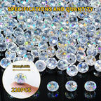 220Pcs 10mm Crystal Glass Beads - Image 2