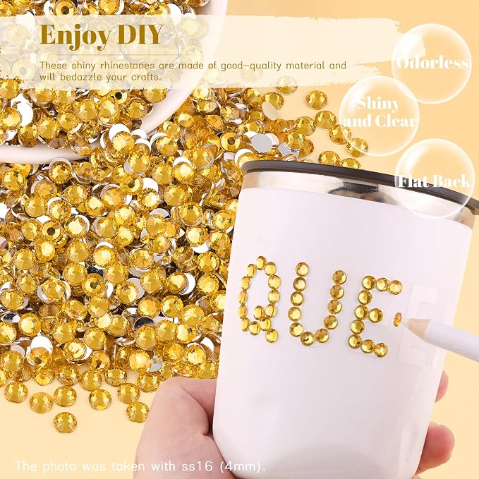 1500PCS 6mm Resin Rhinestones Bulk - Image 4