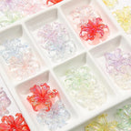 40pcs Flower Shape Beads Transparent Electroplate Flower Bead Color Lily Beads - Image 6