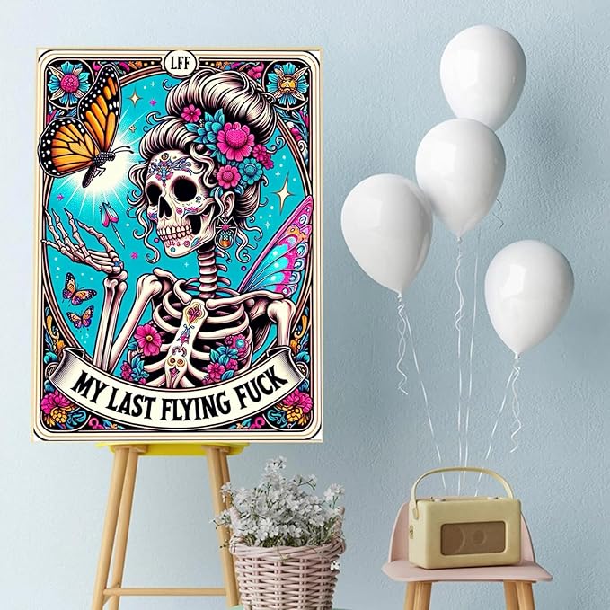 Meothan Skull Diamond Art Kits for Adults-Skull Last Flying Diamond Painting - Image 2