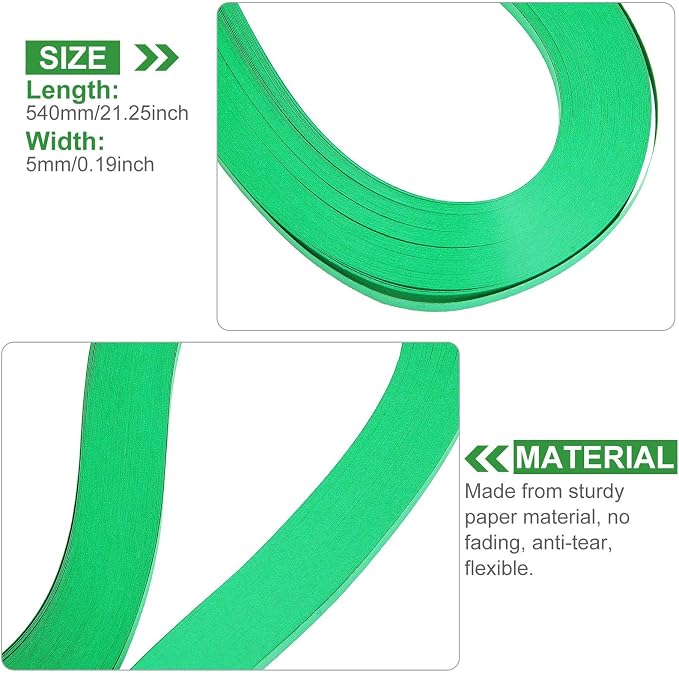 QTLCOHD 35 Colors 4200 Strips Paper Quilling Strips Set | Width 5mm Length 54cm - Image 4