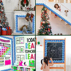 69 Feet Winter Snowflake Bulletin Board Borders, Scalloped Border Trim Holiday - Image 6