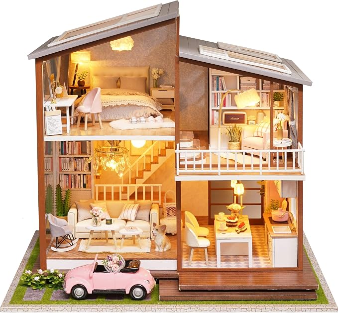 Spilay DIY Miniature House Kit for Adults, Miniature Dollhouse Kit | - Image 3