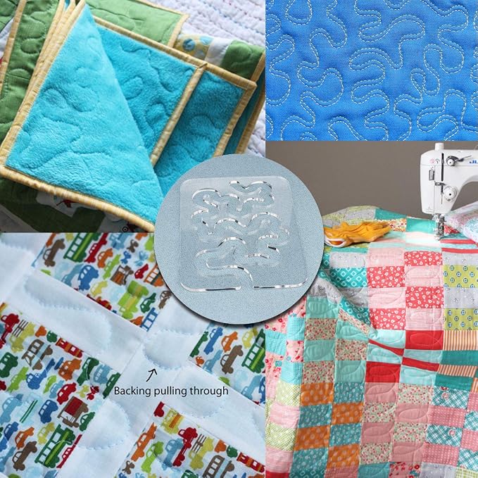 Using Quilting Templates Sewing Machine Domestic Free Motion Quilting Templates - Image 7