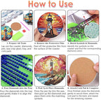 8 PCS Diamond Art Coasters Kits Lighthouse Diamond Painting Coaster | Diamond - Image 6