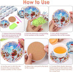 Benjenes 8PCS Diamond Art Coasters Kit - Image 3