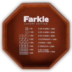 Farkle Luxury Edition Brown Dice Tray | PU Leather by RNKGaming