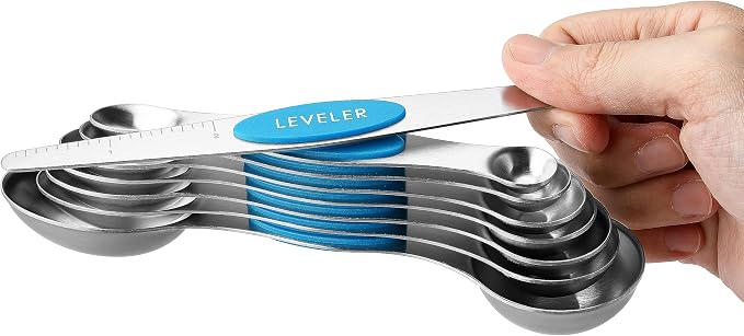 Spring Chef Stainless Steel Magnetic Measuring Spoons Set of 8 - Image 8