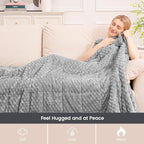 Super Fuzzy Soft Fleece Sherpa Weighted Blanket 20 lbs - Image 4