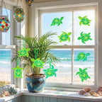 Renbuzhu 48PCS Summer Crafts: Paper Sea Turtle Suncatchers DIY Kits, Ocean - Image 2