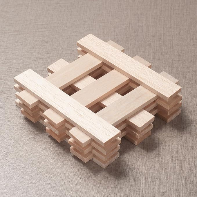 Balsa Wood Sticks, Balsa Wood Strips Planks 1/8" × 1" × 6", Wooden Slats - Image 2