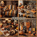 HunnmingRe 20 Pcs 10''x10'' Vintage Halloween Quilting Fabric Square Bundle - Image 6