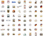100Pcs Germany Stickers Small for Luggage, Water Bottle - Image 4
