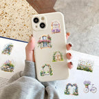 50PCS Garden Stickers Aesthetic PET Sticker Garden Flower wall Decal Waterproof - Image 6