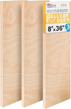 U.S. Art Supply 8" x 36" Unfinished Cradled Wood Panels by USArtSupply