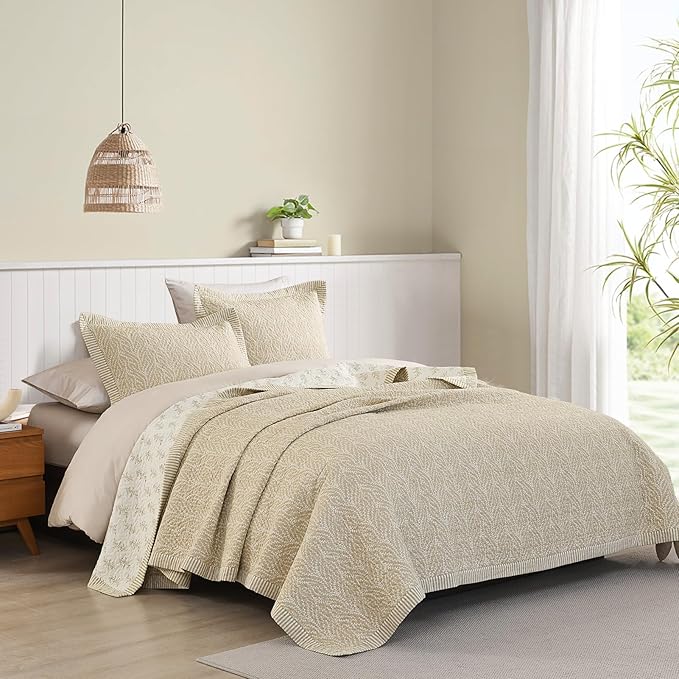 SahSahCasa Quilt Set Queen Size, 100% Cotton Quilt Bedding Set Bedspread - Image 2