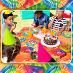 Zhehao 120 Pcs Disposable Paper Plates and Napkins Bulk Birthday Party - Image 7