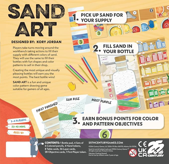 25th Century Games Sand Art – Color Pattern Drawing Strategy Game Ages 10+ | - Image 4
