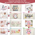 Legigo Blank Canvas Bag Zipper Pouch Makeup Bags Bulk - Image 6