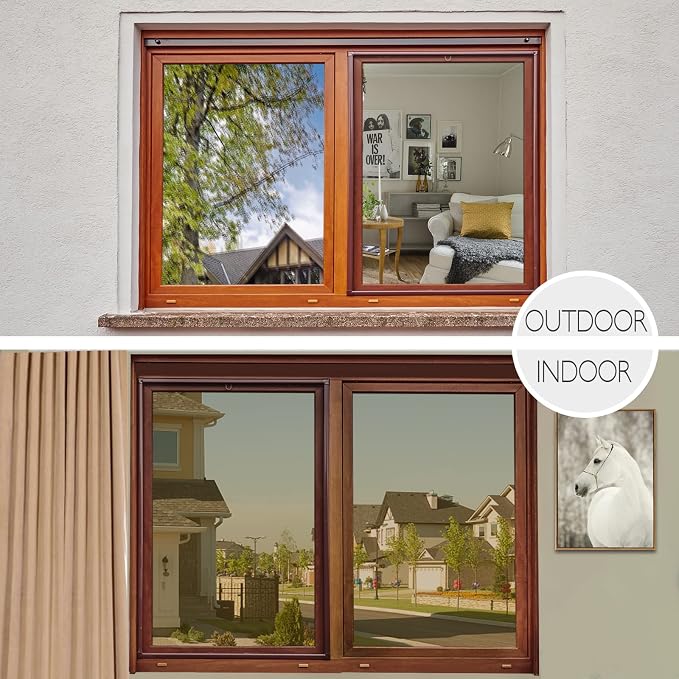 HIDBEA One Way Privacy Window Film, Daytime Mirror Reflective Heat Control UV - Image 7