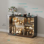 HNEBC Lockable Display Curio Cabinet - Image 6