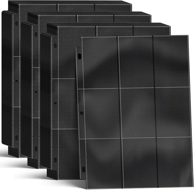 7200 Pockets Trading Card Binder Sleeves, Baseball Card Sleeves Fit by Kitoyz