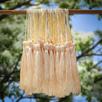 VAPKER 100 Pieces Peach Puff Color 13cm/5-Inch Silky Handmade Soft Tassels - Image 4