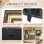 Wonderjune 7 Pcs 12x16, 8x10 and 6x8 Large French Vintage Gallery Wall Frames - Image 3