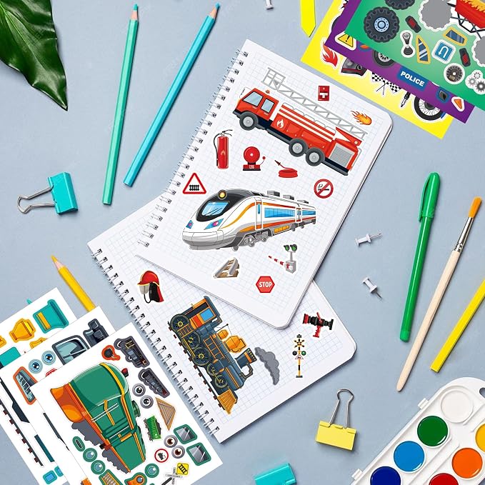 48 Sheets Create Vehicle of Dreams Stickers, Make Your Own Stickers - Image 6
