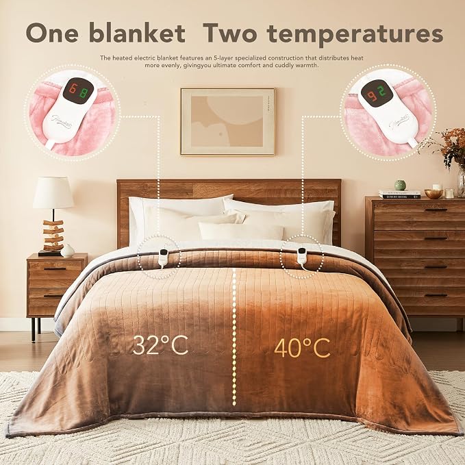 Homemate Electric Heated Blanket King - Image 6