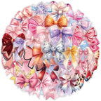 60 Pcs Clear PET Bowknot Stickers - Image 6