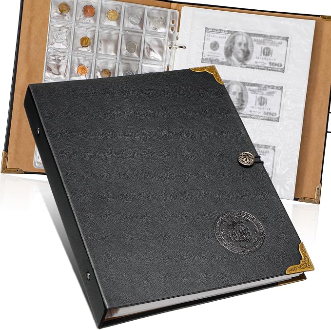 Zonon Currency Album Coin Collecting Book Holder by Zonon