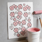 TIAMECH A4 Reusable Plum Cherry Stencil - Image 7