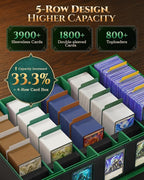 MoKo Trading Card Storage Box for MTG, 3900+Capacity, Top Loaders Organizer Case - Image 2