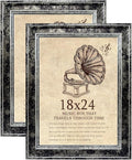 18x24 Picture Frame with Real Glass set of 2, Vintage Frames by TKYGU