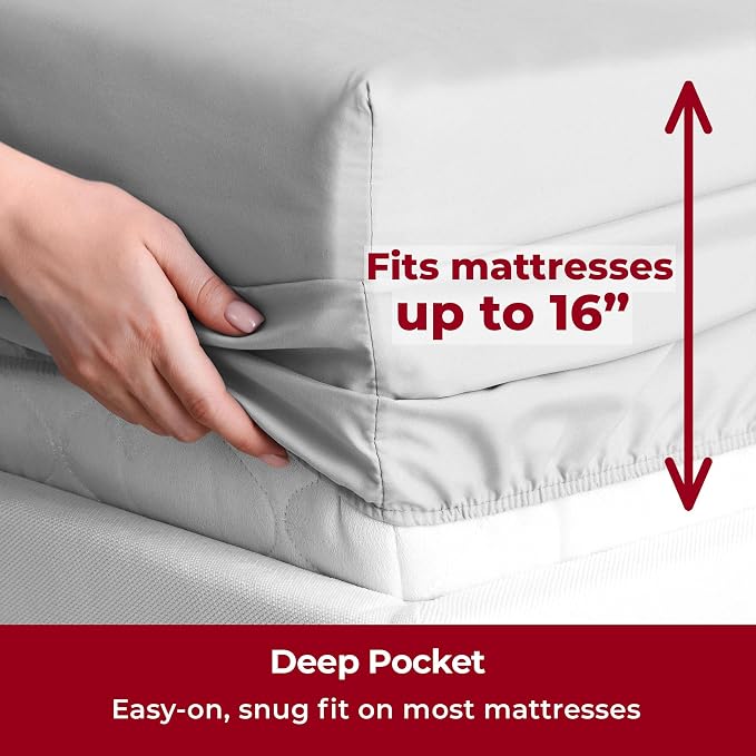 Mellanni Split King Sheets Set - Image 5