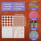 16 Pcs Circle Stencils for Drawing, Round Geometric Stencils Polka Dot Stencils - Image 2