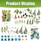 110+ Pcs Dried Flowers for Crafts, Real Pressed Flowers Bulk Small Dried - Image 3