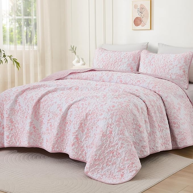 WONGS BEDDING Quilt Queen Size, Botanical Quilt - Image 8