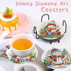 Benjenes 8PCS Christmas Diamond Art Coasters Kit - Image 3
