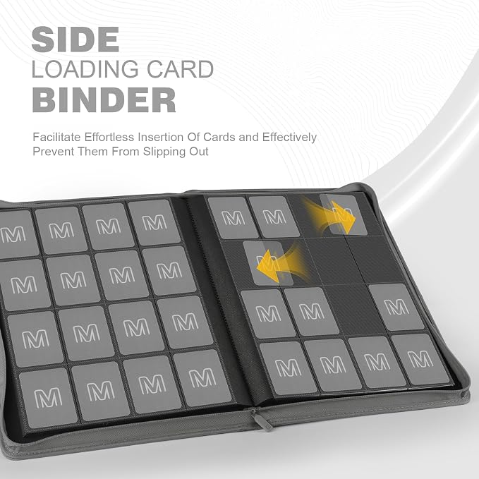 Premium Card Binder 16 Pocket, Trading Card Binder Holds up to 1000+Cards - Image 3