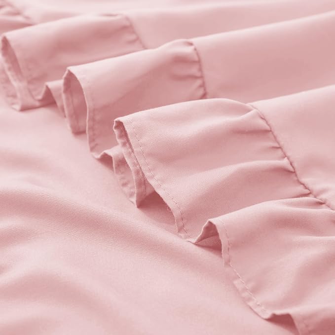 KKJIAF Ruffle Pillow Cases Queen Size Set of 2, Ruffled Pillow Covers - Image 6