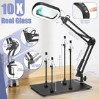 Drdefi Helping Hands Soldering Station, 10X Square Magnifying Glass - Image 6