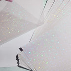 Clabby 36 Sheets Holographic Sticker Paper A4 Vinyl Holographic Laminate Sheets - Image 7