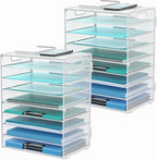 DALTACK 9-Tier Paper Organizer for Desk, Mesh Letter Tray Desk Organizer by DALTACK