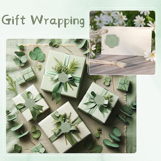60Pcs Wax Seal Stickers, Wedding Invitation Envelope Seal Stickers Adhesive - Image 6